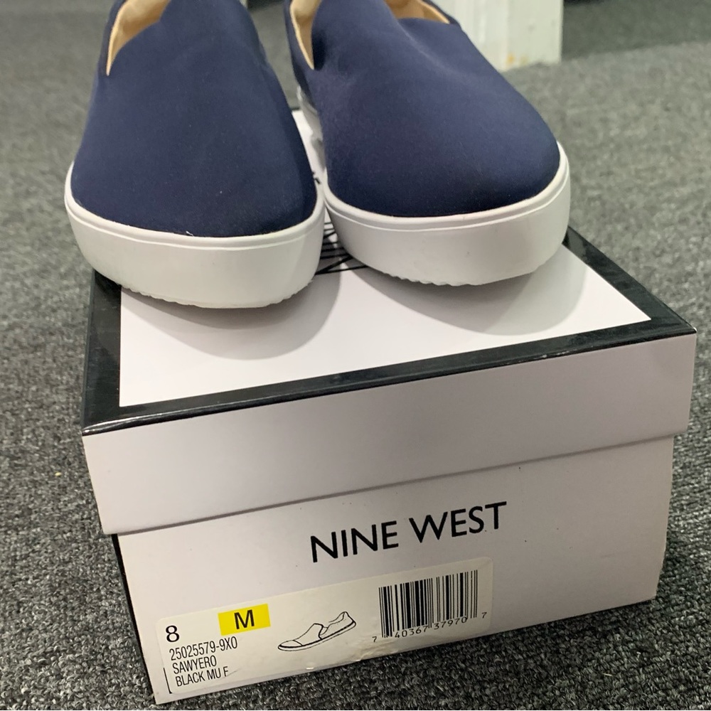 Nine West Sawyero Blue Mule